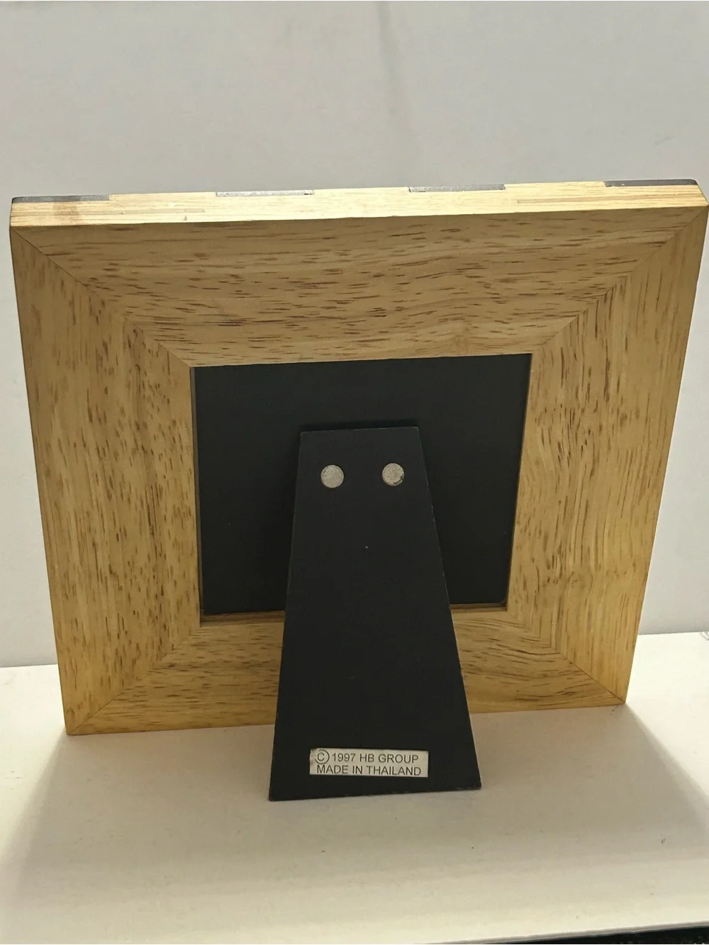 Vintage Picture Frame 1997 HB Group Wood Inlay Geometric MCM